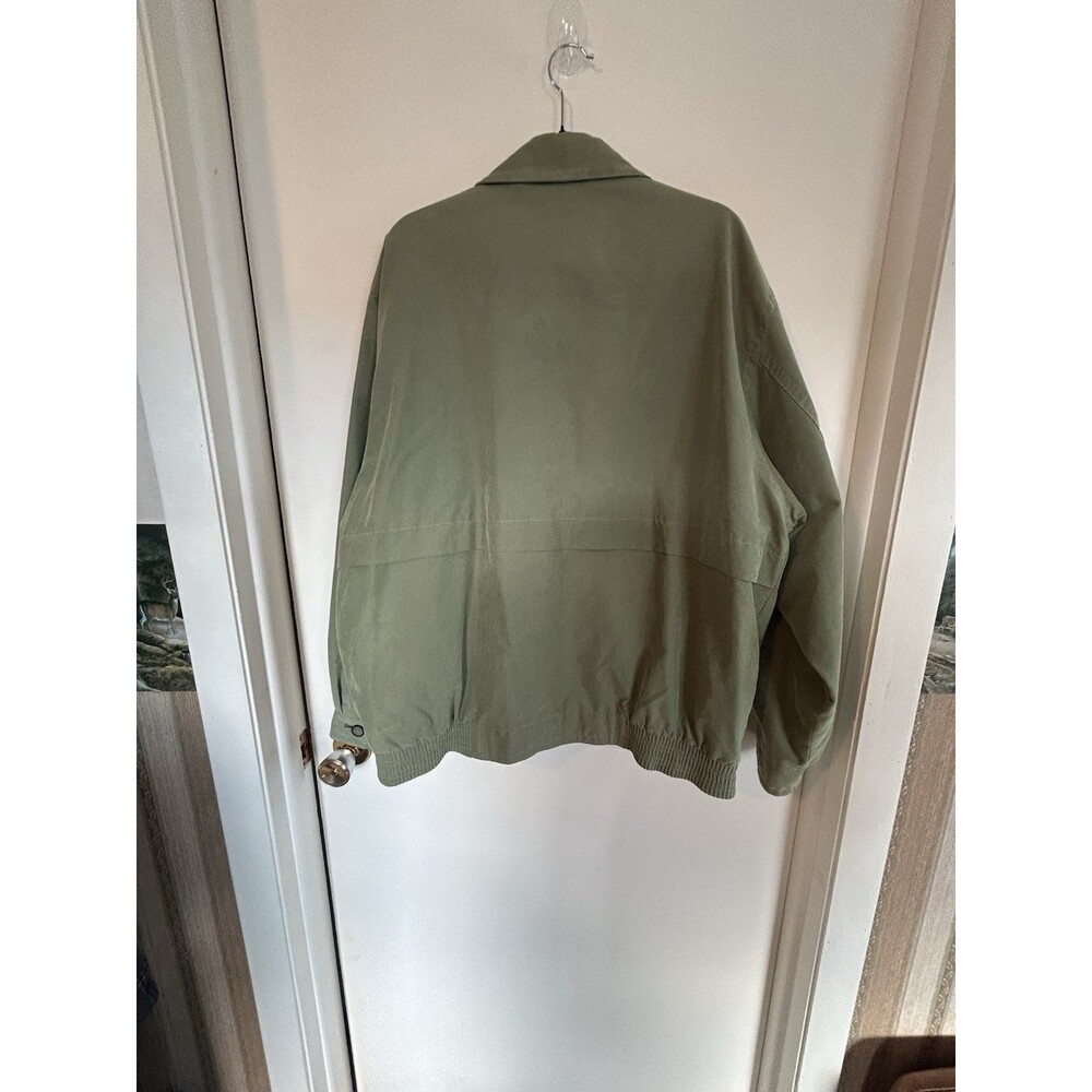 Vintage John Steven's Men's Quality Outwear Bomber Jacket Green SZ 58 L Gorpcore - Picture 14 of 16